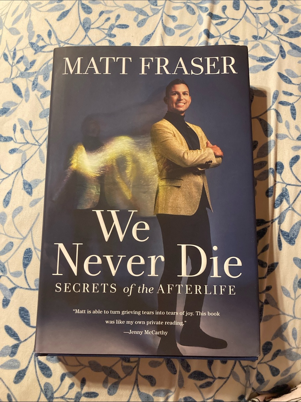 Matt Fraser "We Never Die" Hardcover Book - Navy & Gold Cover